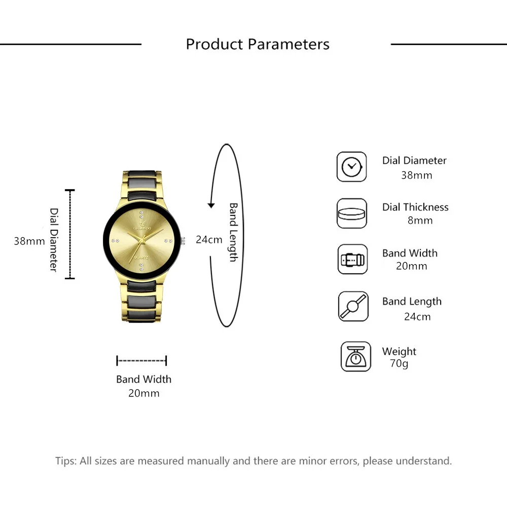 Men's Stainless-Steel Quartz Watches