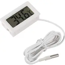 LCD Digital Centigrade-Temperature Probe White with 1m-Cable LCD Digital Centigrade-Temperature Probe White with 1m-Cable