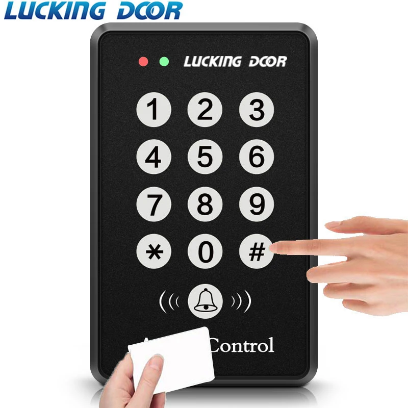 LUCKING DOOR 125Khz RFID Access Control System Device Machine Security RFID Proximity Entry Door Lock Access Control Keyboard
LUCKING DOOR 125Khz RFID Access Control System Device Machine Security RFID Proximity Entry Door Lock Access Control Keyboard
