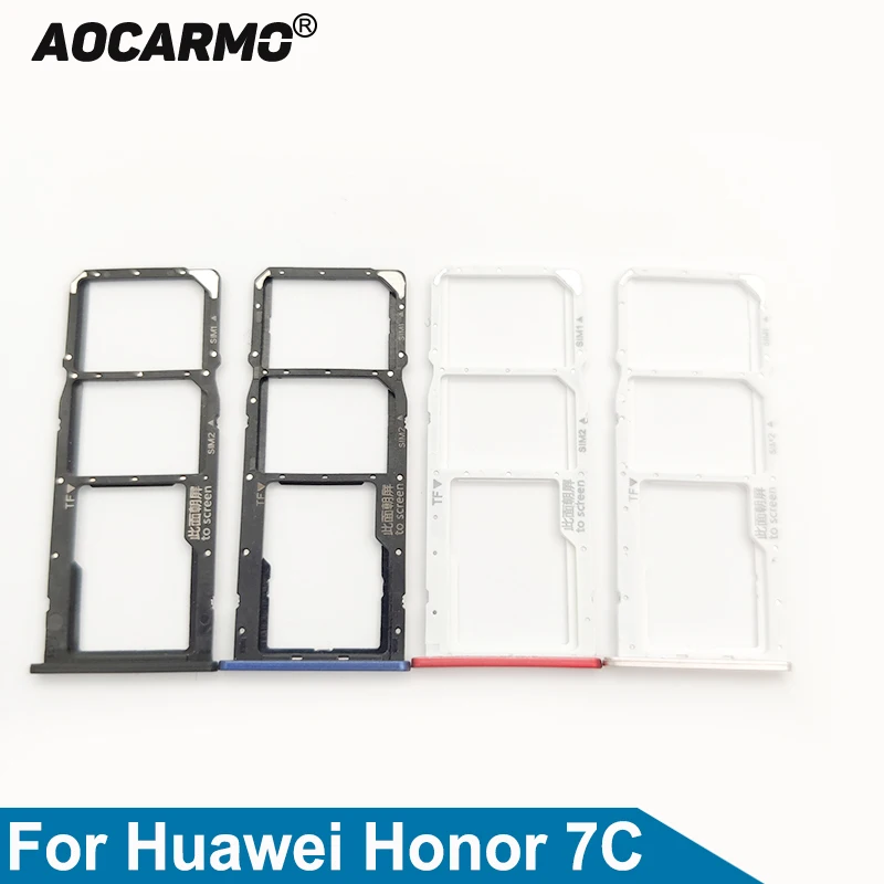 Aocarmo SD MicroSD держатель Nano Sim-карты слот для Huawei Honor 7C Запасная часть | Мобильные
