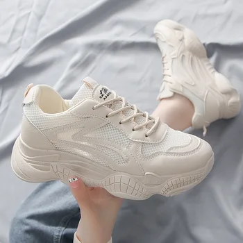 2020 spring new flat shoes women's fashion simple solid color mesh breathable comfortable thick sole casual shoes 
2020 spring new flat shoes women's fashion simple solid color mesh breathable comfortable thick sole casual shoes