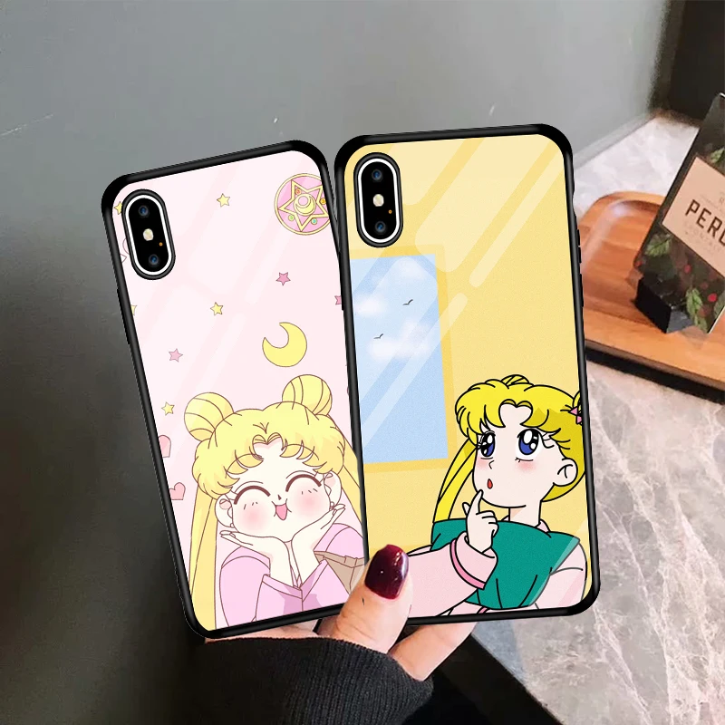 JAMULAR Sailor Moon Tempered Glass Phone Case For iPhone XS MAX 11 Pro XR X 7 8 6s Plus Japan Anime Pink Hard Back Cover Fundas
JAMULAR Sailor Moon Tempered Glass Phone Case For iPhone XS MAX 11 Pro XR X 7 8 6s Plus Japan Anime Pink Hard Back Cover Fundas