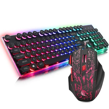J40 Backlight Gaming Keyboard Mouse Set English Design Colorful Mixed Light Design Keyboard +7 Colors Breathing Light Mouse set
J40 Backlight Gaming Keyboard Mouse Set English Design Colorful Mixed Light Design Keyboard +7 Colors Breathing Light Mouse set