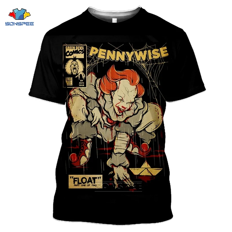 Pennywise Dancing Clown T Shirt It Movie Film Retro Vintage Horror Cult White Style Harajuku Funny Men T-Shirts Stephen King F48
Pennywise Dancing Clown T Shirt It Movie Film Retro Vintage Horror Cult White Style Harajuku Funny Men T-Shirts Stephen King F48