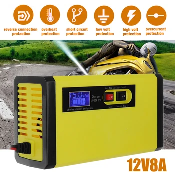 12V 8A 7-120AH LCD Display Battery Charger Pulse Repair For Car Motorcycle Wet Lead Acid Intelligent Battery Power Charger
12V 8A 7-120AH LCD Display Battery Charger Pulse Repair For Car Motorcycle Wet Lead Acid Intelligent Battery Power Charger