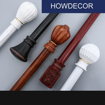 Thick Modern Nordic Style Solid Silent Rome Rod With Decorative Flower Head Single or Double Curtain Rod
Thick Modern Nordic Style Solid Silent Rome Rod With Decorative Flower Head Single or Double Curtain Rod
