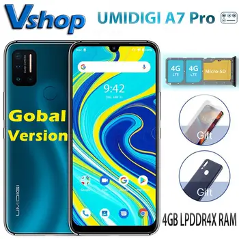 Global Version UMIDIGI A7 Pro Andriod 10 Quad Camera 6.3" FHD+ Full Screen 4GB+64GB LPDDR4X Octa Core Processor OTG Smartphone
Global Version UMIDIGI A7 Pro Andriod 10 Quad Camera 6.3" FHD+ Full Screen 4GB+64GB LPDDR4X Octa Core Processor OTG Smartphone