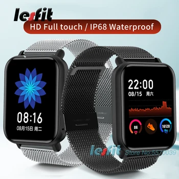 Lesfit IP68 Black Smart Watch Android Men Women Wrist Full Touch Sport Watch Lady Smartwatch Cheapest Pedometer Fitness Tracker
Lesfit IP68 Black Smart Watch Android Men Women Wrist Full Touch Sport Watch Lady Smartwatch Cheapest Pedometer Fitness Tracker
