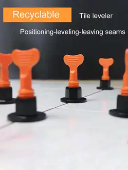 50PCS/set Tile Leveling System Leveler Spacers Wall Floor Construction Tool Kit with T-shaped Pins and Wrench
50PCS/set Tile Leveling System Leveler Spacers Wall Floor Construction Tool Kit with T-shaped Pins and Wrench