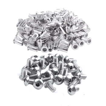 100Pcs M5 Aluminium Flat Head Rivet Nuts Nutserts & 50Pcs Stainless Steel Button Head Screw Hex M5
100Pcs M5 Aluminium Flat Head Rivet Nuts Nutserts & 50Pcs Stainless Steel Button Head Screw Hex M5
