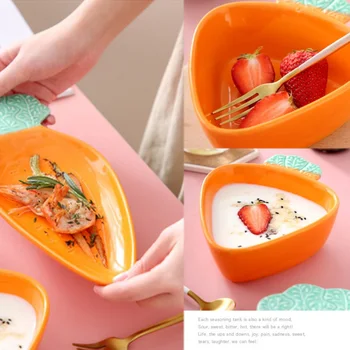 Radish Shaped Ceramic Dish Household Pottery Cartoon Carrot Shaped Dishes Dessert Bowl Fruit Salad Bowl Snack Bowl Dishes
Radish Shaped Ceramic Dish Household Pottery Cartoon Carrot Shaped Dishes Dessert Bowl Fruit Salad Bowl Snack Bowl Dishes