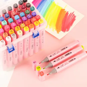 24/36/48 Mark pen set Macarone Color Student Animation color double headed Dual Tip marker Painting Drawing Kid Gift School pen
24/36/48 Mark pen set Macarone Color Student Animation color double headed Dual Tip marker Painting Drawing Kid Gift School pen