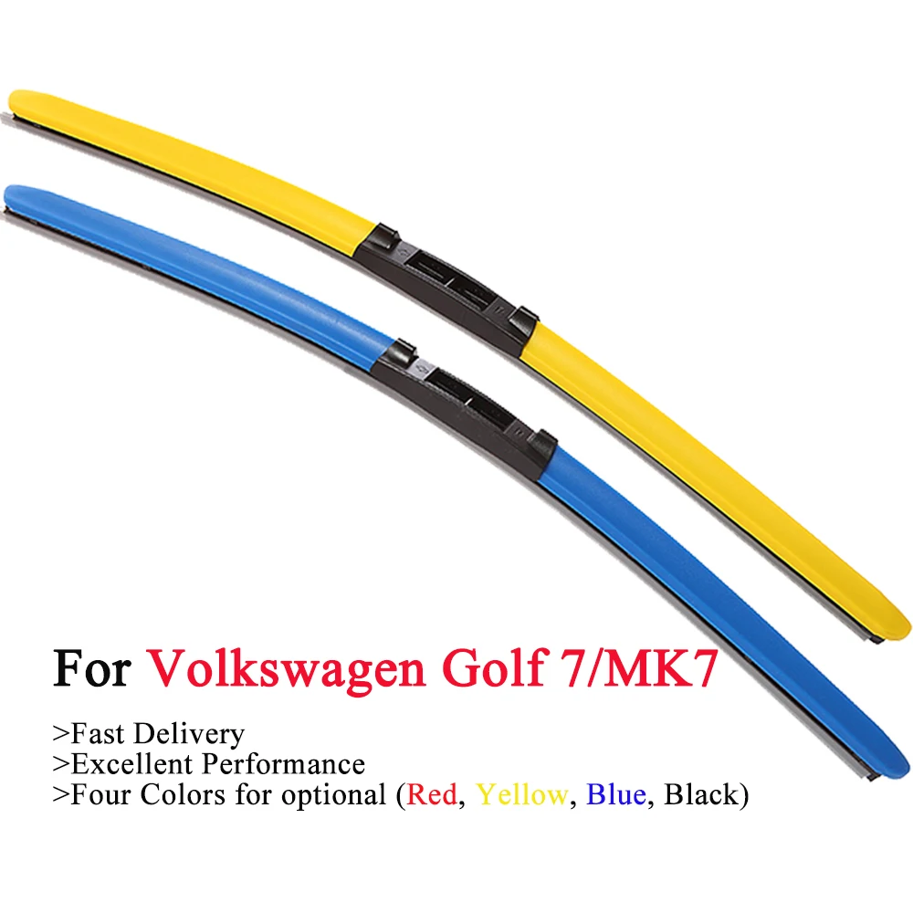 Фото Разноцветные щетки стеклоочистителя HESITE для VW Volkswagen Golf 7 MK7 Alltrack - купить