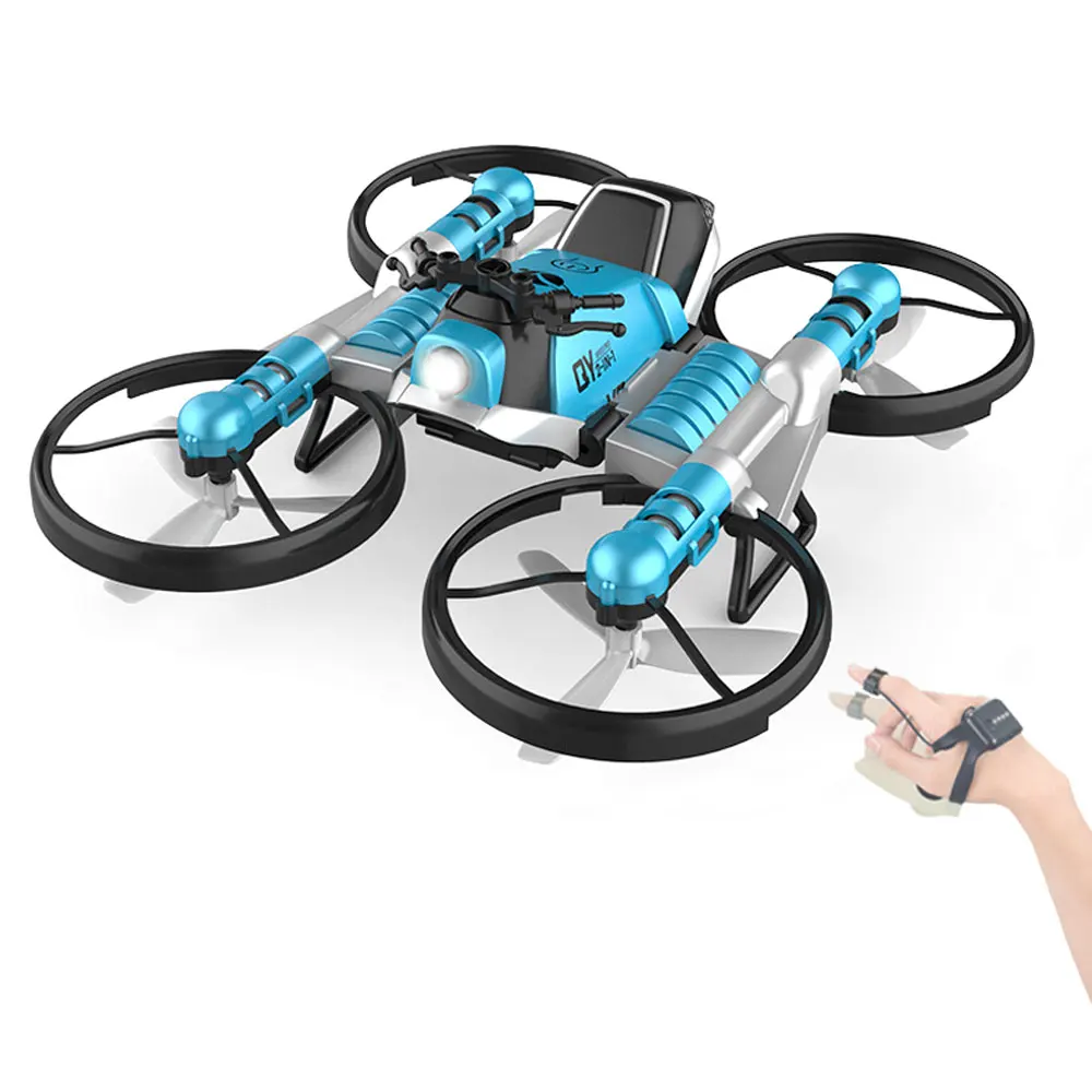 2 in 1 WiFi FPV RC Deformation Drone Motorcycle Foldable Helicopter Camera 0.3MP Altitude Hold RC Quadcopter Motorcycle Drone
2 in 1 WiFi FPV RC Deformation Drone Motorcycle Foldable Helicopter Camera 0.3MP Altitude Hold RC Quadcopter Motorcycle Drone