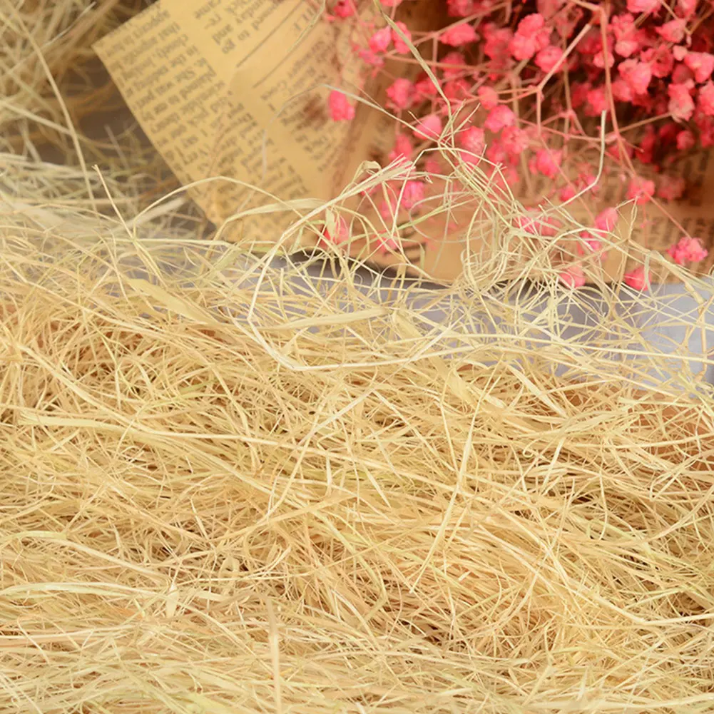 Многоразовые Raffia трава канарейка Finch практичный наполнитель коробки матовые