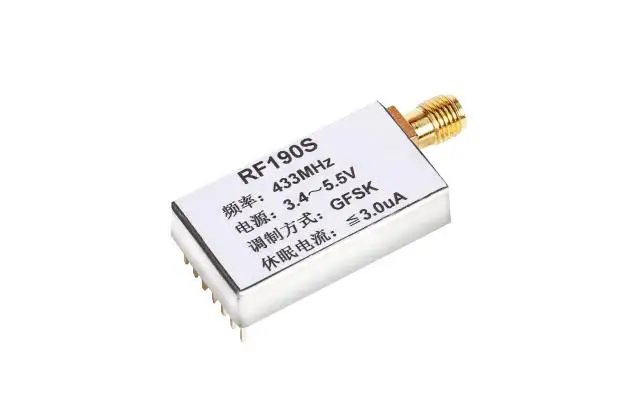 Wireless Temperature Sensor Transceiver Module RF190S Transmits Analog / Digital Signals / Temperature, Humidity and Pressure Tr
Wireless Temperature Sensor Transceiver Module RF190S Transmits Analog / Digital Signals / Temperature, Humidity and Pressure Tr