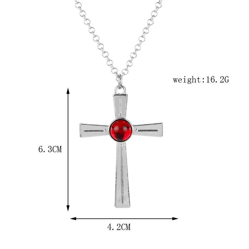 Anime Jewelry Pendants Necklaces Rosario to Vampire Red Crystal Cross Necklace Men Women Fashion Charm Choker
Anime Jewelry Pendants Necklaces Rosario to Vampire Red Crystal Cross Necklace Men Women Fashion Charm Choker
