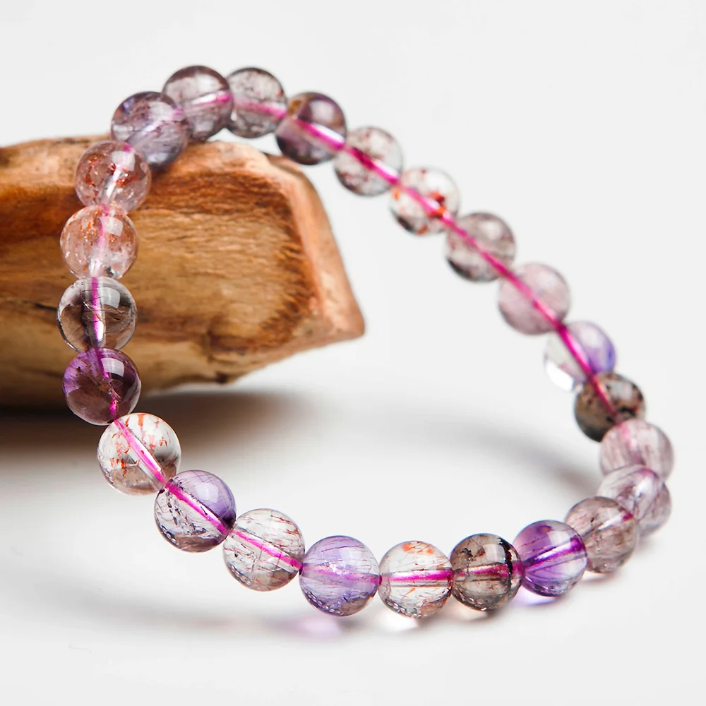 Natural Purple Super Seven 7 Colorful Rutilated Quartz Bracelet Crystal Round Beads 7mm 8mm 9mm Women Men Jewelry Fashion AAAAA
Natural Purple Super Seven 7 Colorful Rutilated Quartz Bracelet Crystal Round Beads 7mm 8mm 9mm Women Men Jewelry Fashion AAAAA