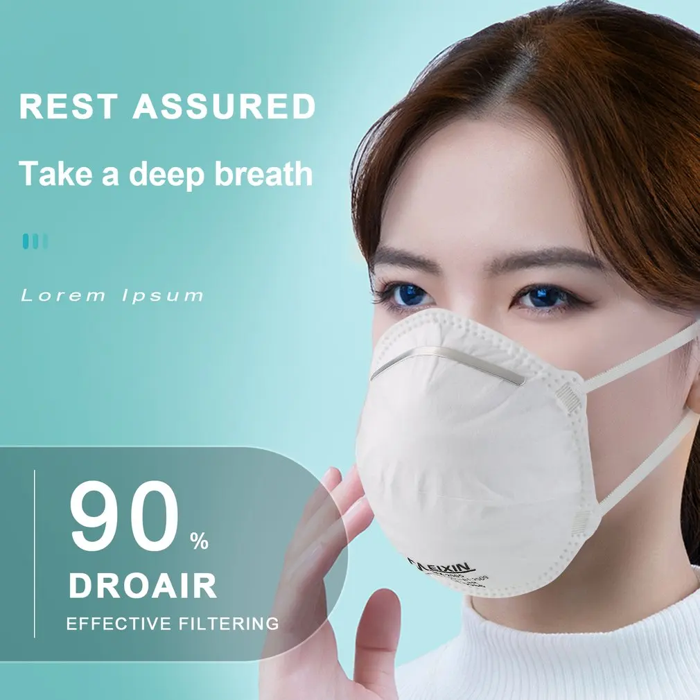 FFP2 Anti-fog headband grade round mask non-woven Dust Mask Anti Breathing Bicycle Riding Face Mask Safety Masks