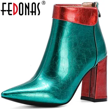 FEDONAS Sexy Mixed Colors Back Zipper Women's Ankle Boots Pointed Toe High Heels Pumps Autumn Winter Night Club Shoes Woman
FEDONAS Sexy Mixed Colors Back Zipper Women's Ankle Boots Pointed Toe High Heels Pumps Autumn Winter Night Club Shoes Woman