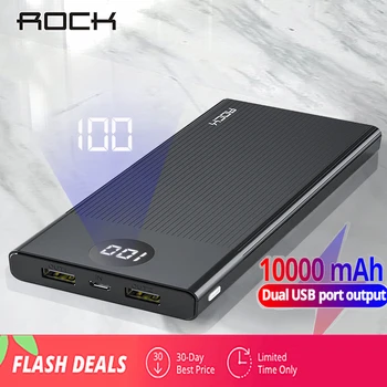 ROCK Power Bank 10000mAh LED Display Portable Charging PowerBank 10000 mAh USB External Battery Charger For Xiaomi Mi 9 8 iPhone
ROCK Power Bank 10000mAh LED Display Portable Charging PowerBank 10000 mAh USB External Battery Charger For Xiaomi Mi 9 8 iPhone
