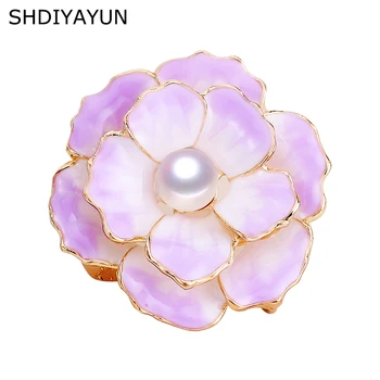 SHDIYAYUN New Pearl Brooch Enamel Flower Brooch Simple Pins for Women Natural Freshwater Pearl Jewelry Dropshipping Mother Gift 
SHDIYAYUN New Pearl Brooch Enamel Flower Brooch Simple Pins for Women Natural Freshwater Pearl Jewelry Dropshipping Mother Gift