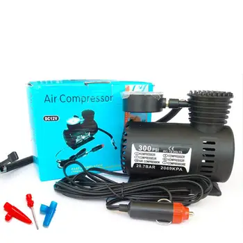 300psi 12V Mini Electric Car Tyre Inflator Single Cylinder Air Compressor Plastic Tire Inflator High Pressure Air Pump (Black)
300psi 12V Mini Electric Car Tyre Inflator Single Cylinder Air Compressor Plastic Tire Inflator High Pressure Air Pump (Black)