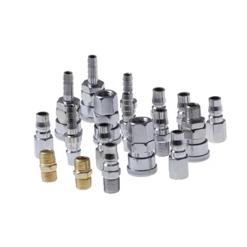 18pcs Fast Joint Kit Prime Connector Fast Joint Kit Compressor Fitting Air Tool Accessories for Air Compressor Auto Industry
18pcs Fast Joint Kit Prime Connector Fast Joint Kit Compressor Fitting Air Tool Accessories for Air Compressor Auto Industry