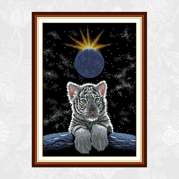 Moon Night Paintings Cross Stitch Printed Canvas DMC Cotton Thread Crafts DIY Handmade Embroidery Sets for Needlework
Moon Night Paintings Cross Stitch Printed Canvas DMC Cotton Thread Crafts DIY Handmade Embroidery Sets for Needlework