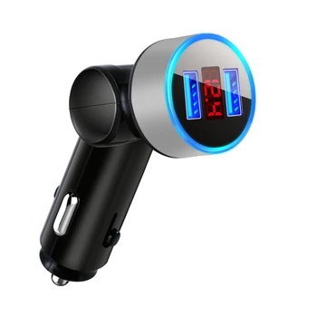 Multi-function Rotary Charger 5v 3.1A Double USB Digital Display Charger Display Light Car Charger One For Two Quick Charge
Multi-function Rotary Charger 5v 3.1A Double USB Digital Display Charger Display Light Car Charger One For Two Quick Charge