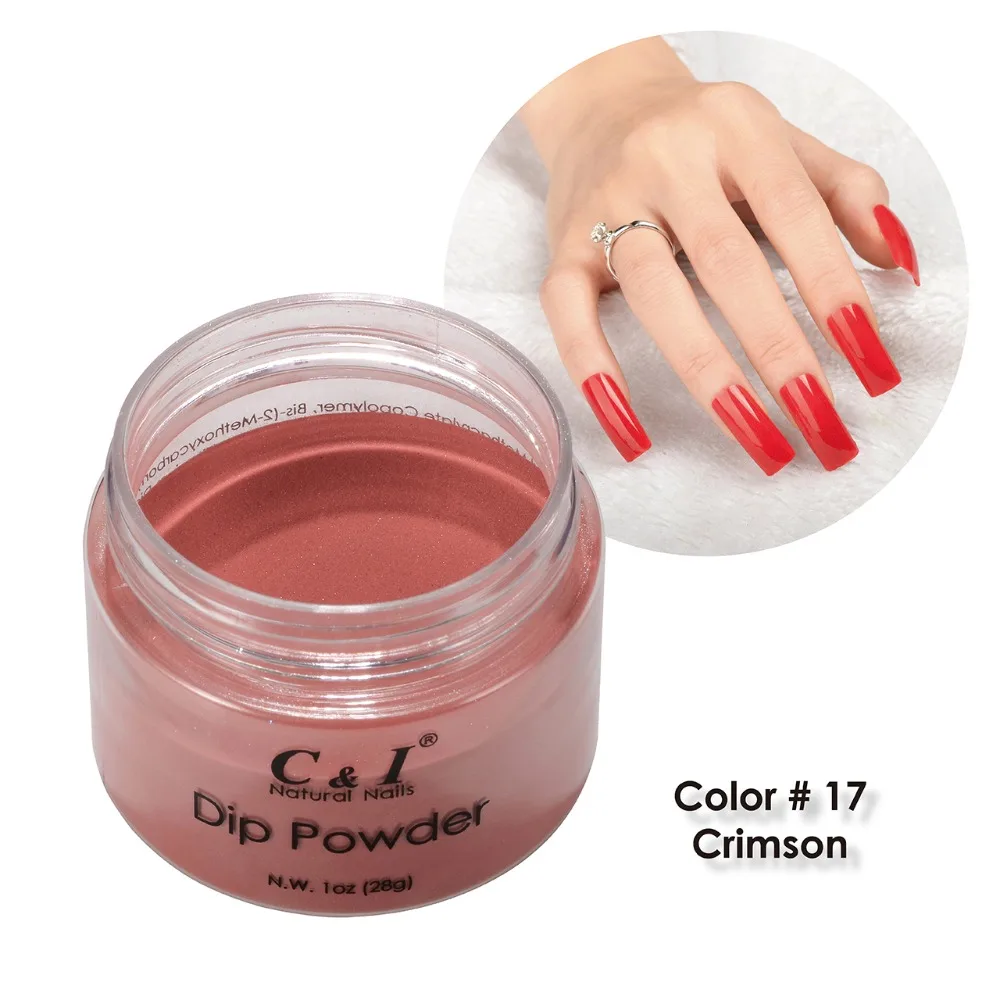 C&I Dip Powder Color # 17 Crimson 1