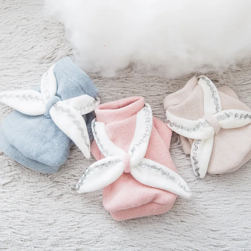 Pet clothes autumn and winter simple plain dog clothes cute bow dog sweater small and medium type dog clothes dog supplies
Pet clothes autumn and winter simple plain dog clothes cute bow dog sweater small and medium type dog clothes dog supplies