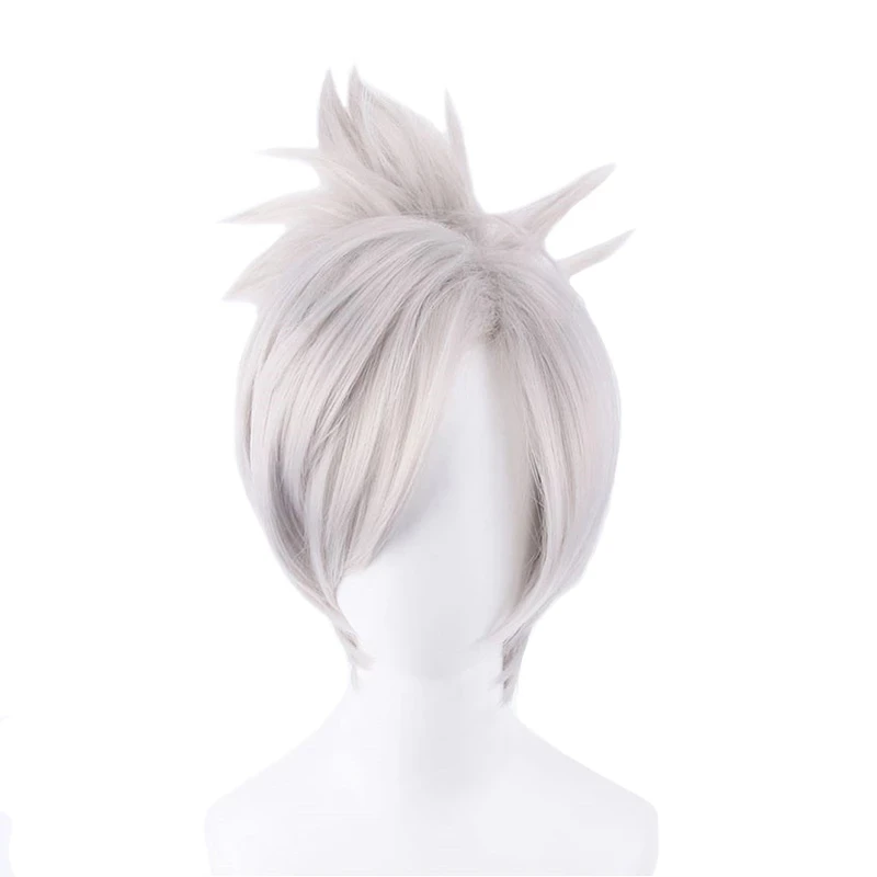 LOL Riven the Blade of Exile Wig Cosplay Costume Short Silver White Synthetic Hair Wigs with Chip Ponytail + Hairnet
LOL Riven the Blade of Exile Wig Cosplay Costume Short Silver White Synthetic Hair Wigs with Chip Ponytail + Hairnet