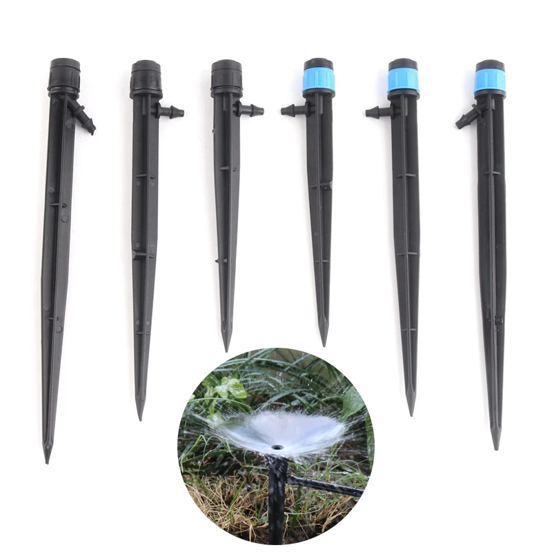 

20Pcs Gardening lawn Stake Emitters 360 Degree Adjustable Flowers Plants Irrigation Fountain Dripper 13/17/21CM Garden Sprinkler