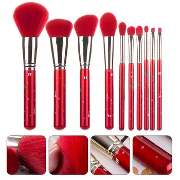 10Pcs Christmas Makeup Brushes Soft Brushes Makeup Brush Set Christmas Theme Red Brushes Beauty Cosmetic Make Up Accessories
10Pcs Christmas Makeup Brushes Soft Brushes Makeup Brush Set Christmas Theme Red Brushes Beauty Cosmetic Make Up Accessories