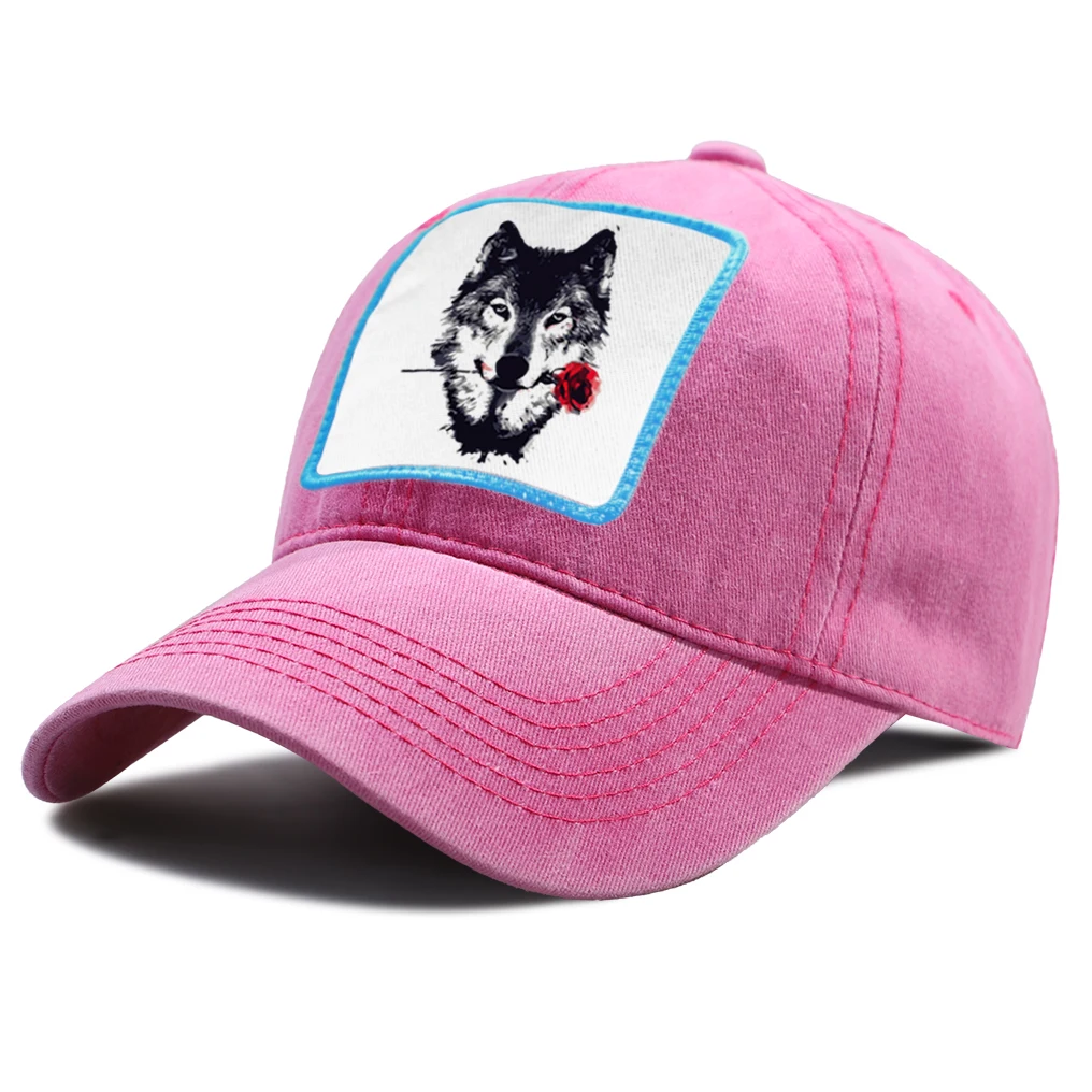 Wolf And Rose flower Baseball Caps Unisex Cotton Snapback Hats Women Hip Hop Animal Baseball Cap Outdoor Adjustable Mens Hat
Wolf And Rose flower Baseball Caps Unisex Cotton Snapback Hats Women Hip Hop Animal Baseball Cap Outdoor Adjustable Mens Hat