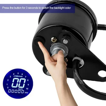 Motorcycle Tachometer Odometer Digital LCD Screen Display For DC 12V Motorcycle Black Plating Motorcycle Odometer Tachometer
Motorcycle Tachometer Odometer Digital LCD Screen Display For DC 12V Motorcycle Black Plating Motorcycle Odometer Tachometer