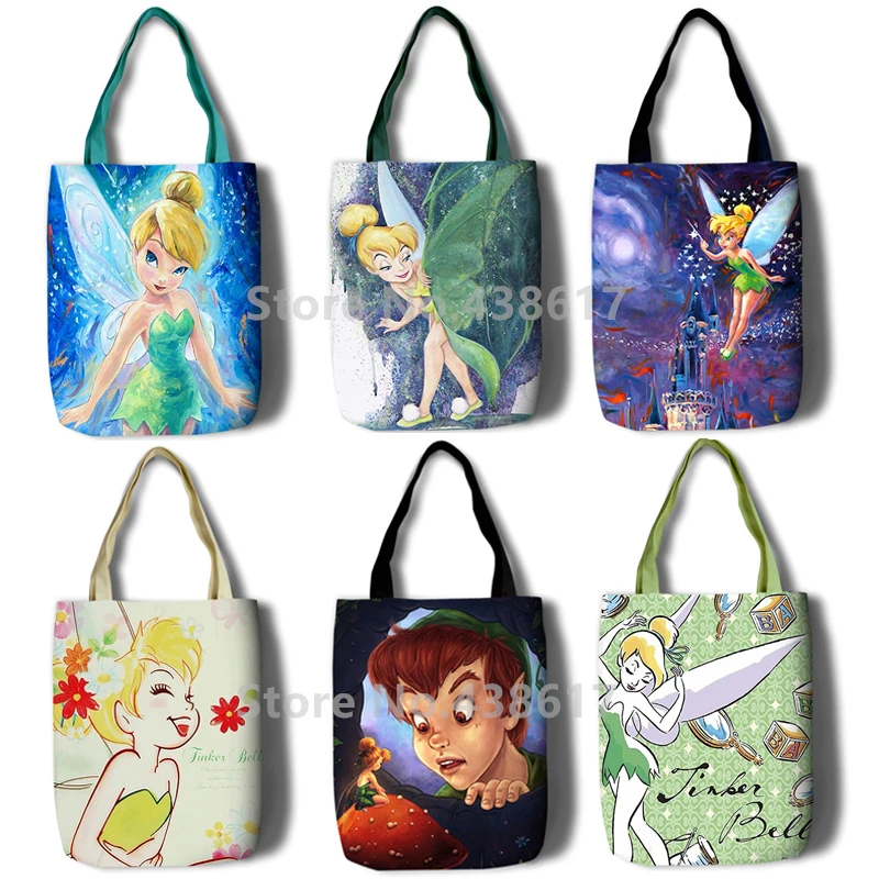 New Fairies Tinker Bell Fairy Peter Pan Girls Women Canvas Shoulder Bags Large Handbag Cute Cartoon School Book Shopping Bag
New Fairies Tinker Bell Fairy Peter Pan Girls Women Canvas Shoulder Bags Large Handbag Cute Cartoon School Book Shopping Bag