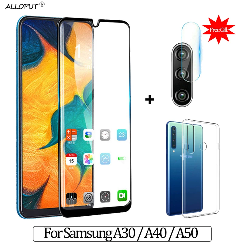 3-in-1 Tempered Glass For Samsung A50 A40 A30 Screen Protector + Camera Protective Glass For Samsung A30 A40 A50 Glass Film
3-in-1 Tempered Glass For Samsung A50 A40 A30 Screen Protector + Camera Protective Glass For Samsung A30 A40 A50 Glass Film