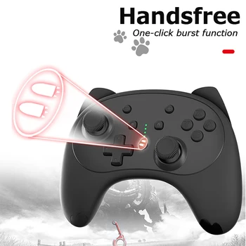 cartoon kitten wireless controller Bluetooth gamepad motion controller sensor for Switch Pro for Nintendo Switch / Switch Lite
cartoon kitten wireless controller Bluetooth gamepad motion controller sensor for Switch Pro for Nintendo Switch / Switch Lite