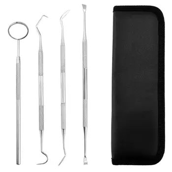 4pcs/Set Oral Teeth Care Tools Mirror Probe Stainless Steel Teeth Cleaning Kit Oral Mirror Probe Teeth Cleaning For Beauty Home
4pcs/Set Oral Teeth Care Tools Mirror Probe Stainless Steel Teeth Cleaning Kit Oral Mirror Probe Teeth Cleaning For Beauty Home