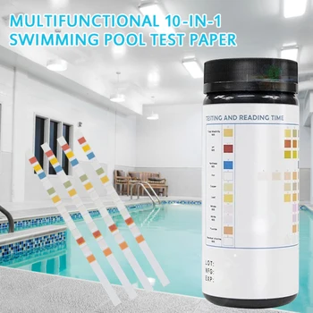 100pc function 10-in-1 swimming pool test paper residual chlorine PH value alkalinity drinking water hot spring pond
100pc function 10-in-1 swimming pool test paper residual chlorine PH value alkalinity drinking water hot spring pond
