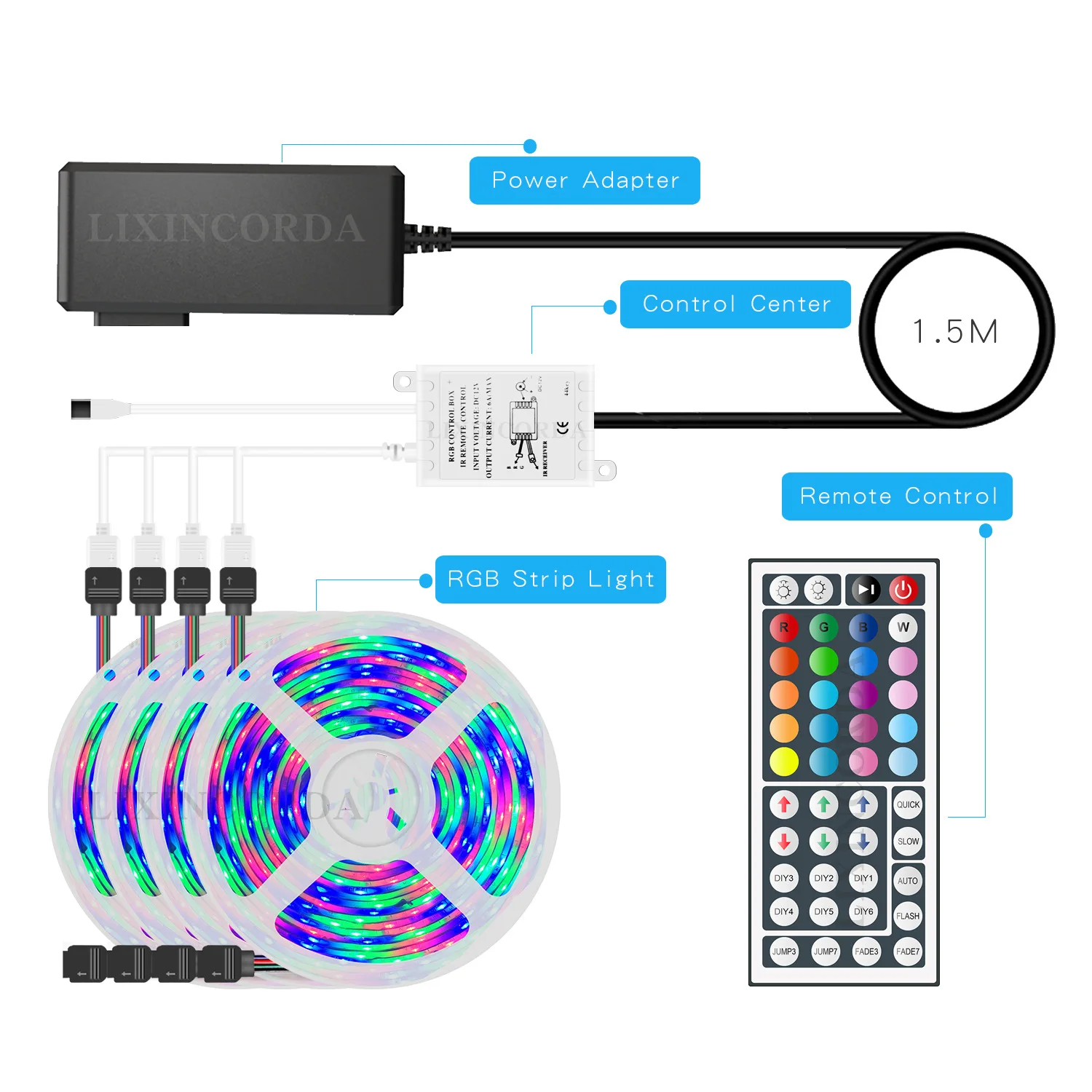 Rgb Led Strip 12v Wifi Led Light Waterproof 5050 2835 Tape Diode Ribbon Alexa Google Assistant Control| 5m 10m 15m 20m Wire
Rgb Led Strip 12v Wifi Led Light Waterproof 5050 2835 Tape Diode Ribbon Alexa Google Assistant Control| 5m 10m 15m 20m Wire