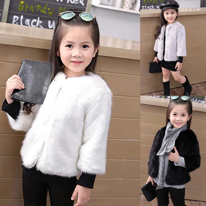 Fahion Fur Jackets for Girls Autumn Winter Kids Jackets Coat Cardigan White Pink Baby Girl Faux Fur Coat Children Outerwear 2-8Y
Fahion Fur Jackets for Girls Autumn Winter Kids Jackets Coat Cardigan White Pink Baby Girl Faux Fur Coat Children Outerwear 2-8Y