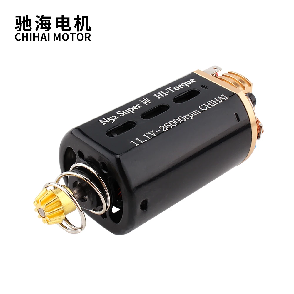 

chihai motor CHF-480WA-N52-7021T Nd-Fe-B M180 High Torque Heat Dissipation Type Motor Ver.3 Gearbox Short Axis for Airsoft AEG