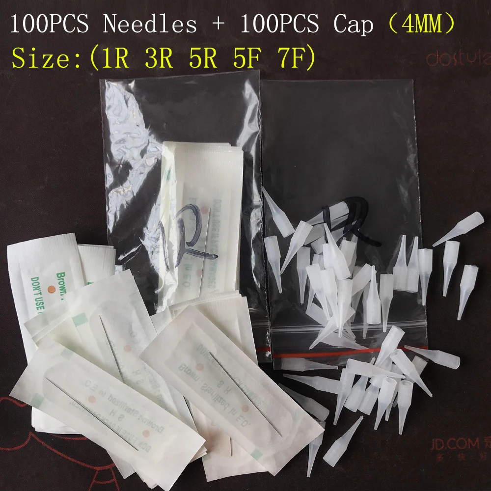 100pcs 1R 3R 5R 5F 7F Permanent Makeup Needles For Cap Electric Eyebrow Tattoo Machine Pen Permanent Makeup tattoo tip Accessori
100pcs 1R 3R 5R 5F 7F Permanent Makeup Needles For Cap Electric Eyebrow Tattoo Machine Pen Permanent Makeup tattoo tip Accessori