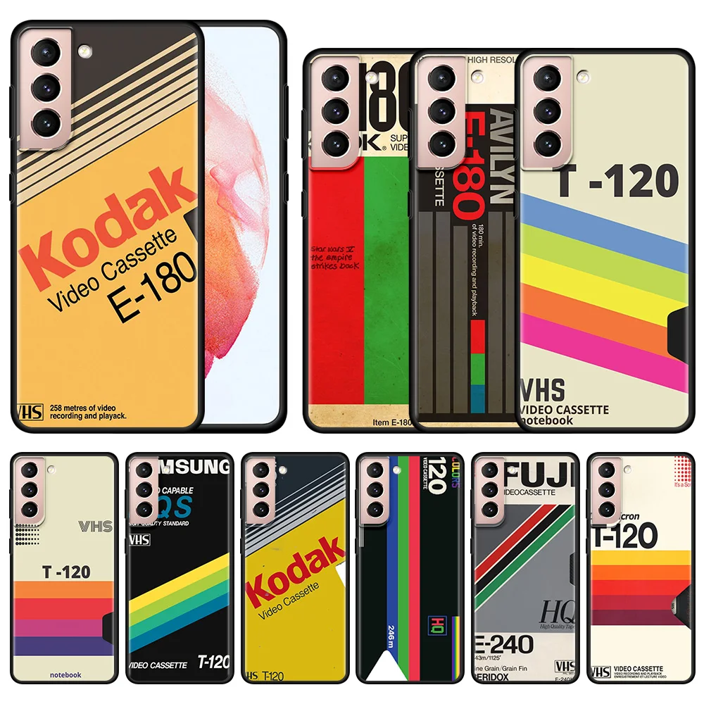 CellPhone Case For Samsung Galaxy S20 S21 FE Ultra S10 Lite S9 S8 Plus S10e S7 Edge Note 20 9 Bumper Cover Retro VHS Tape | Мобильные