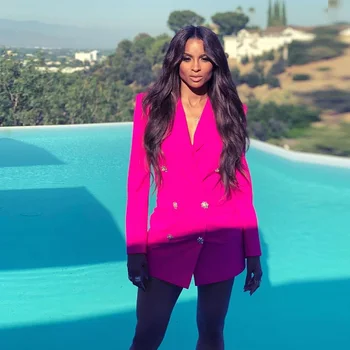 2019 Hot Pink Long Sleeve Women Autumn Coats Cotton High Fashion Button Lapel Solid Classy Pocket Party Long Jacket
2019 Hot Pink Long Sleeve Women Autumn Coats Cotton High Fashion Button Lapel Solid Classy Pocket Party Long Jacket