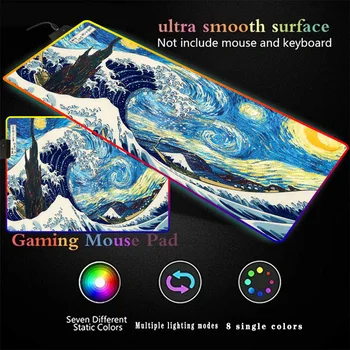 Great Starry Wave Of Kanagawa RGB Luminous Gaming Mouse Pad Oversized Glowing USB LED Extended Keyboard Mat Computer Mousepad
Great Starry Wave Of Kanagawa RGB Luminous Gaming Mouse Pad Oversized Glowing USB LED Extended Keyboard Mat Computer Mousepad