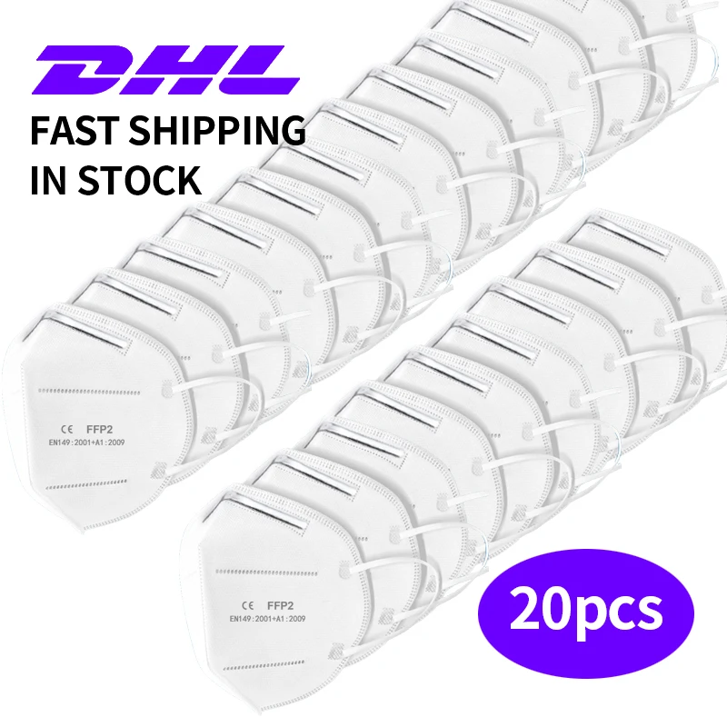 20PCS KN95 Anti dust Mask FFP2 Face Masks 99% Filtration N95 Mouth Masks 4-Layers Dustproof Anti-fog PM2.5 DHL Fast Delivery
20PCS KN95 Anti dust Mask FFP2 Face Masks 99% Filtration N95 Mouth Masks 4-Layers Dustproof Anti-fog PM2.5 DHL Fast Delivery